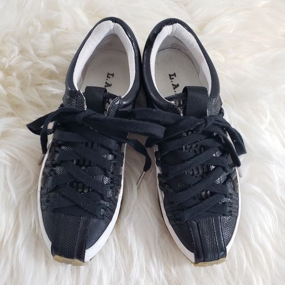 L.A.M.B. Bennie By Gwen Stefani Women's Fashion Sneakers Lace up Sz 6.5US - Picture 2 of 11